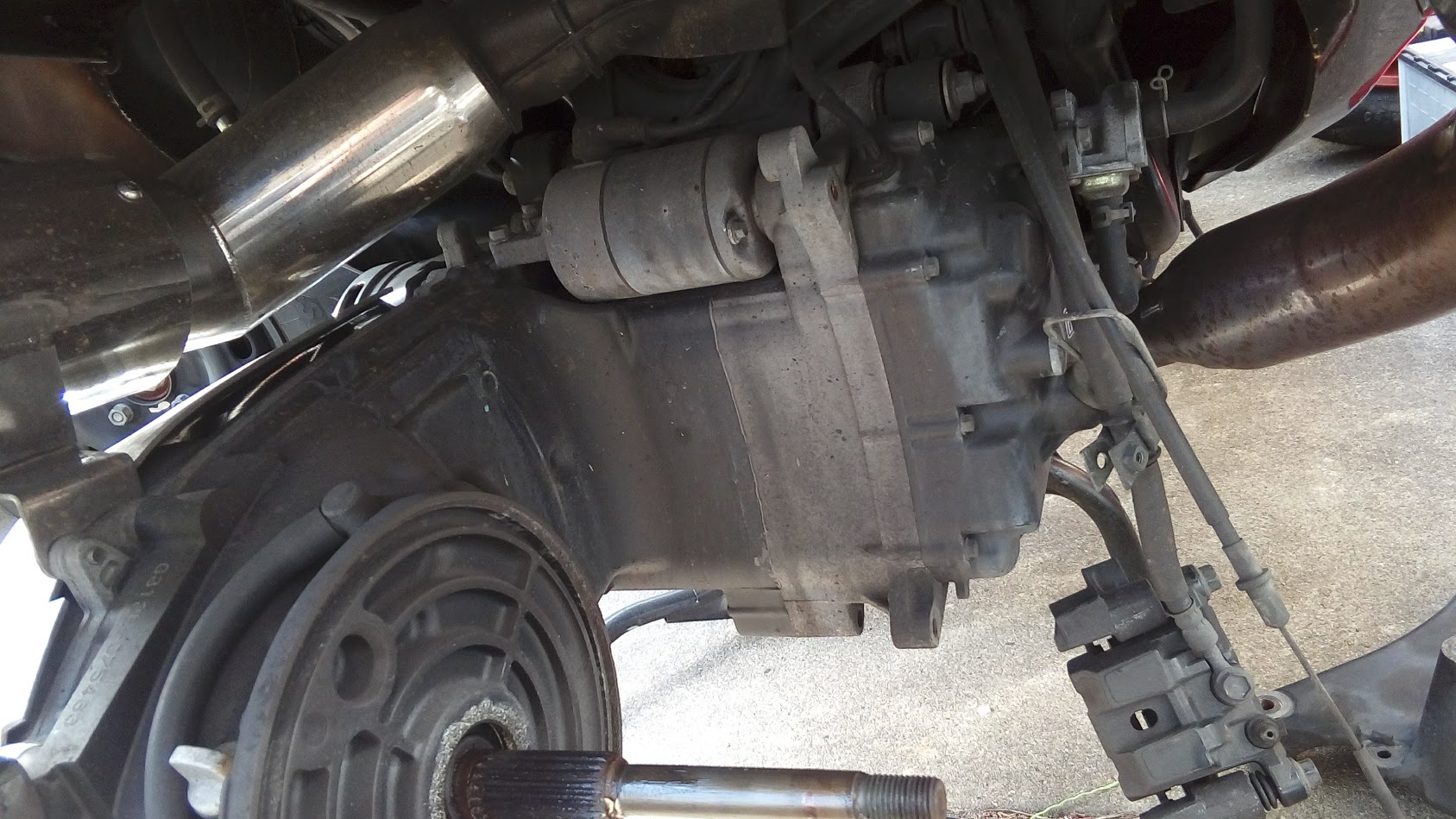 マジェスティ250のセルモーター交換 - スクーターロードサービス出張パンク修理と出張タイヤ交換