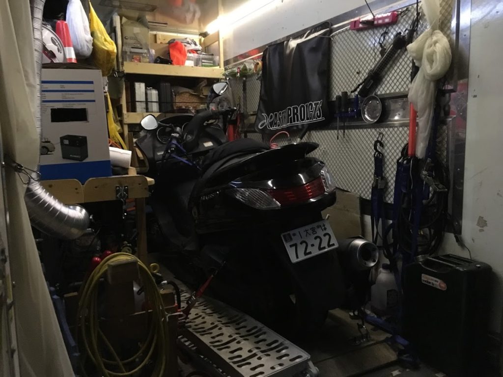 バイク救援の納車準備