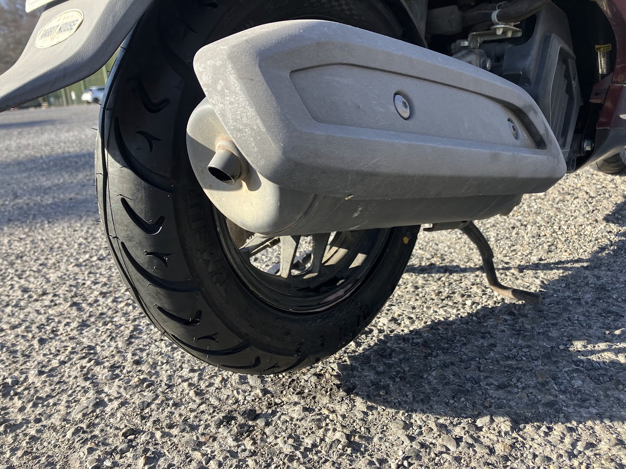 タイヤ交換後のホンダダンク